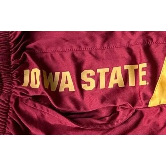 Iowa State Cyclones Red & Gray Athletic Basketball Shorts Mens Small Colosseum - Picture 8 of 16